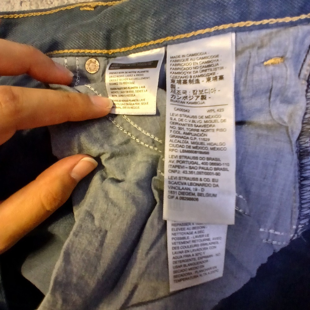 Levis High Waisted Straight Leg Jeans Blue Faded Wash Size 32 Vintage Style - Picture 7 of 13